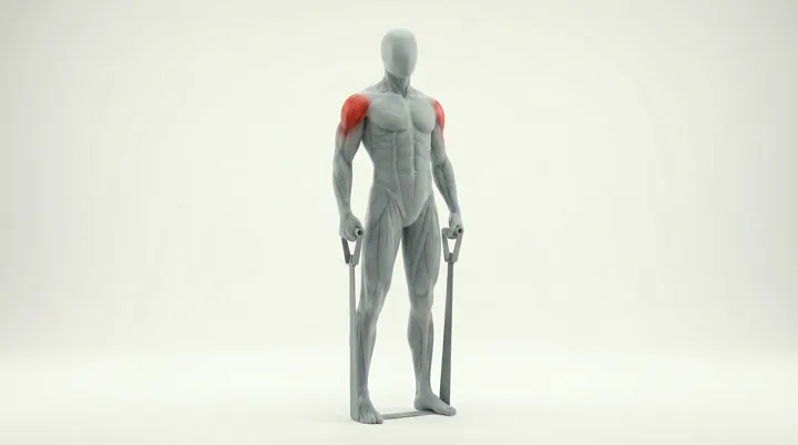 Band Lateral Raise — 3D demonstration