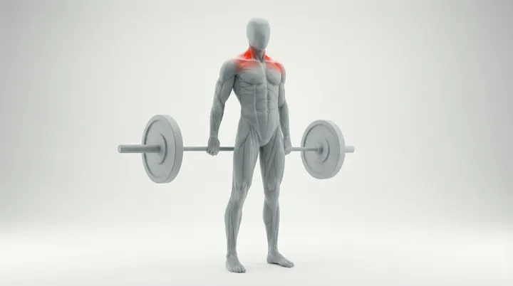 Barbell Behind The Back 30 Degree Shrug — 3D demonstration