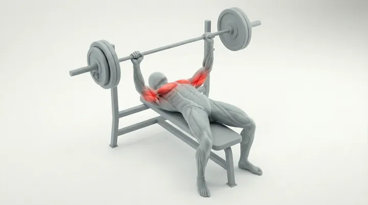 Barbell Bench Press — 3D demonstration