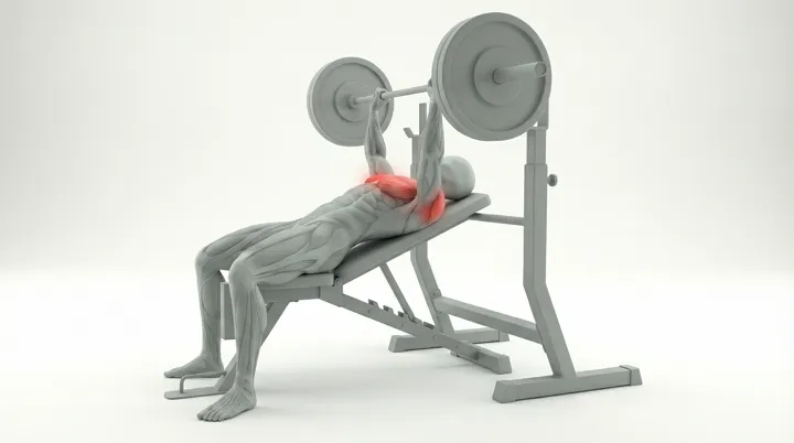 Barbell Incline Bench Press — 3D demonstration