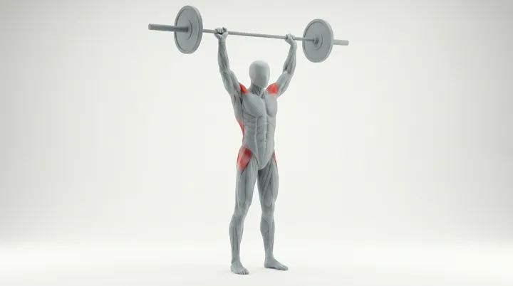 Barbell Muscle Snatch — 3D demonstration
