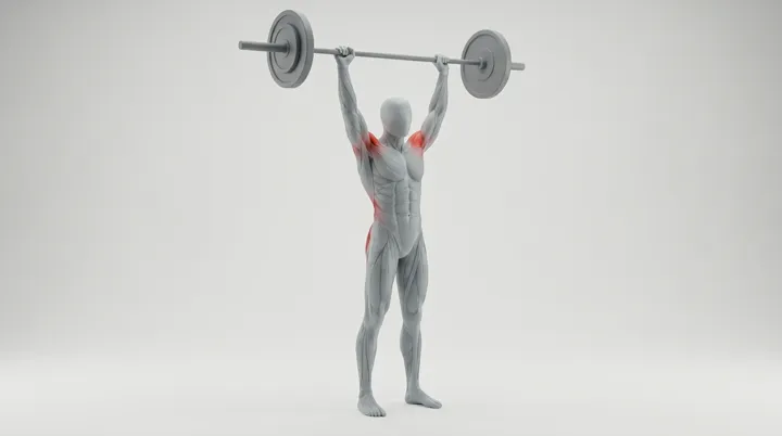 Barbell Power Snatch — 3D demonstration