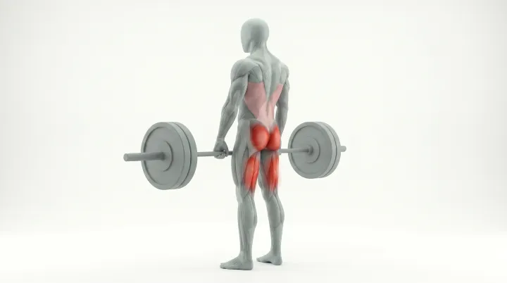 Barbell Romanian Deadlift — 3D demonstration