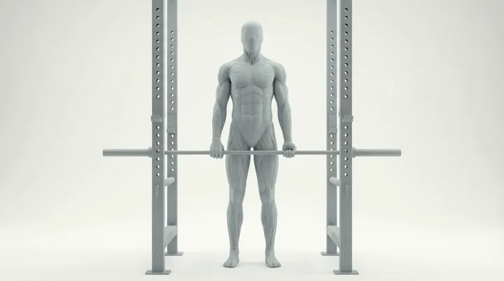Barbell Spinal Jefferson Curl — 3D demonstration