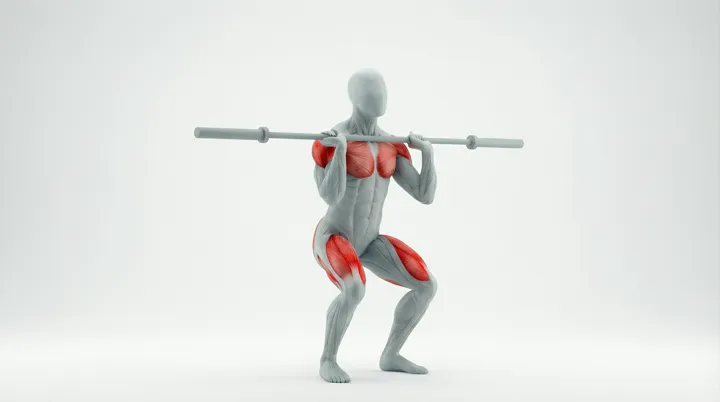 Barbell Thruster — 3D demonstration