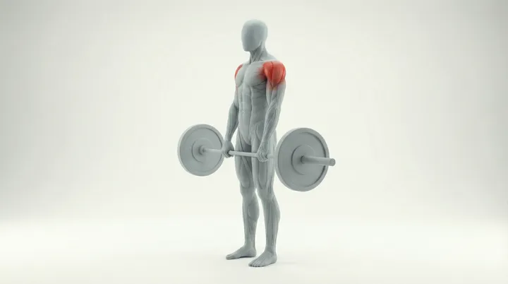 Barbell Upright Row — 3D demonstration