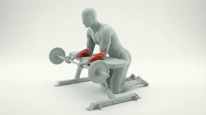 Barbell Wrist Curl — 3D demonstration
