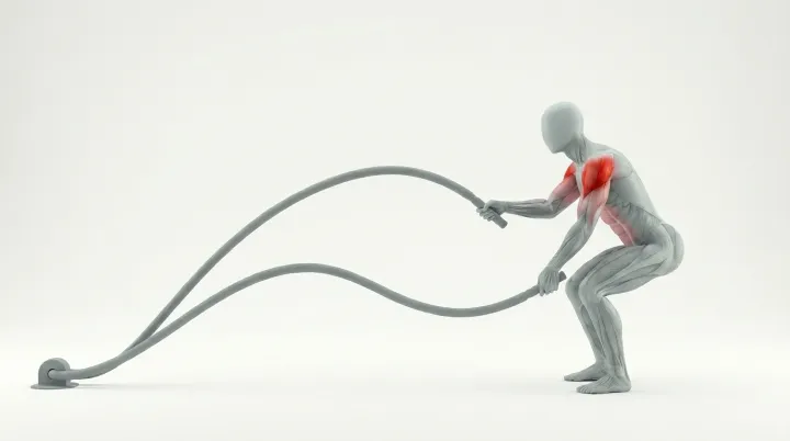 Battle Ropes — 3D exercise demonstration