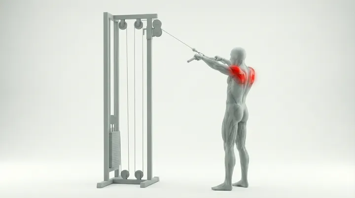 Cable Bar Face Pull — 3D demonstration