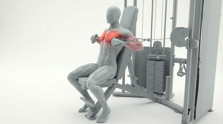 Cable Bench Press — 3D demonstration
