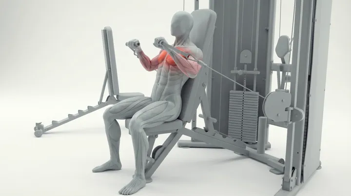 Cable Incline Bench Press — 3D demonstration