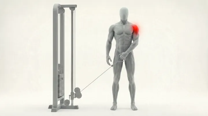 Cable Low Single Arm Lateral Raise — 3D demonstration