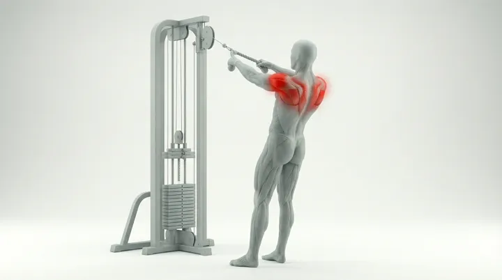 Cable Rope Face Pulls — 3D demonstration