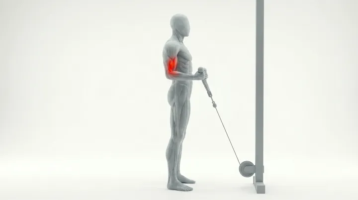 Cable Rope Hammer Curl — 3D demonstration