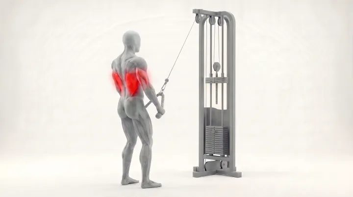 Cable Rope Pullover — 3D exercise demonstration