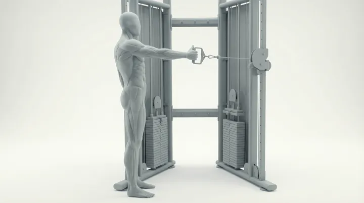 Cable Single Arm Neutral Grip Row — 3D demonstration