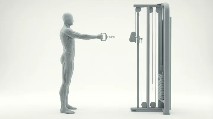 Cable Single Arm Underhand Grip Row — 3D demonstration
