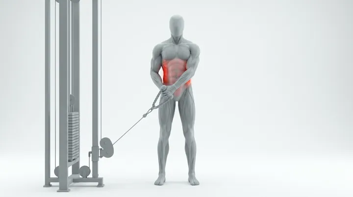Cable Standing Low To High Wood Chopper — 3D demonstration