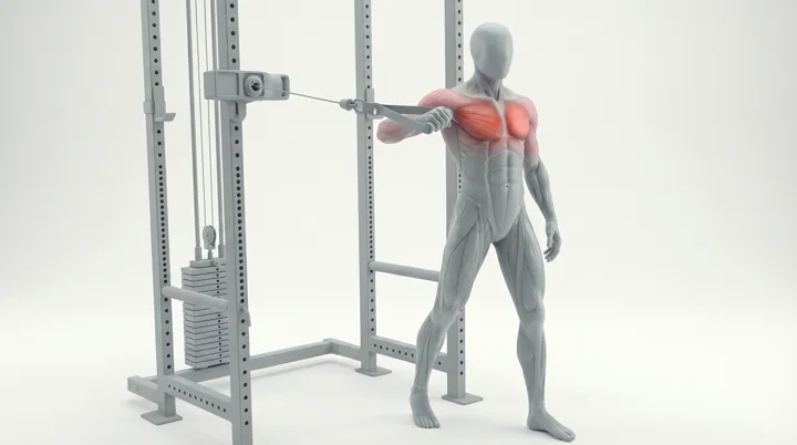 Cable Standing Single Arm Chest Press — 3D demonstration