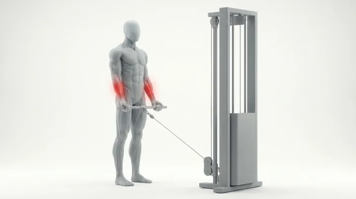 Cable Wrist Curl — 3D demonstration