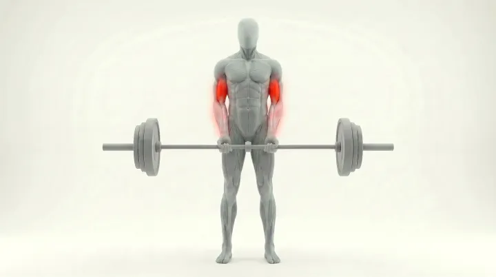 Close-Grip Barbell Curl — 3D demonstration