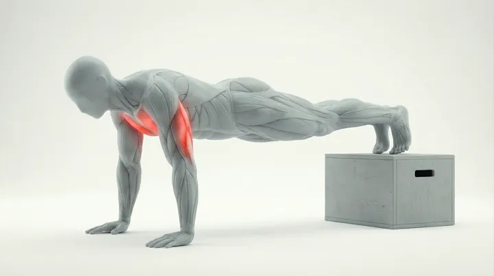 Decline Push Up — 3D demonstration