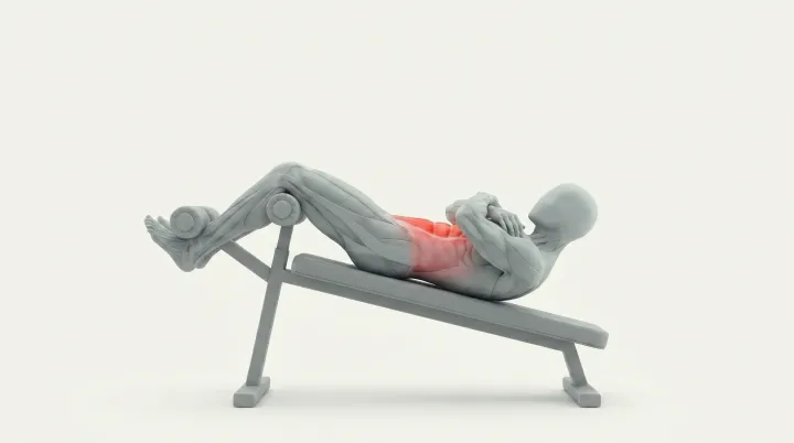 Decline Sit-Up — 3D demonstration