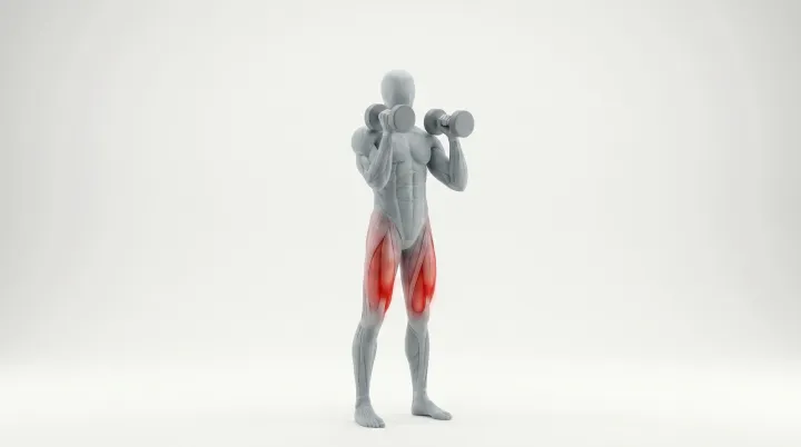 Dumbbell Front Squat — 3D demonstration