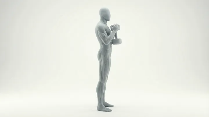 Dumbbell Goblet Forward Lunge — 3D demonstration