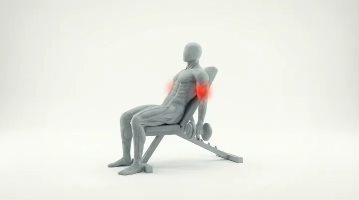 Dumbbell Incline Curl — 3D demonstration
