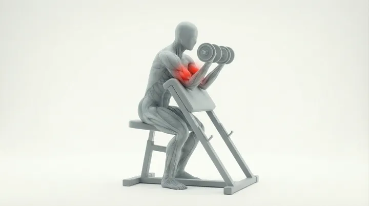 Dumbbell Preacher Curl — 3D demonstration