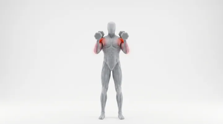 Dumbbell Push Press — 3D demonstration