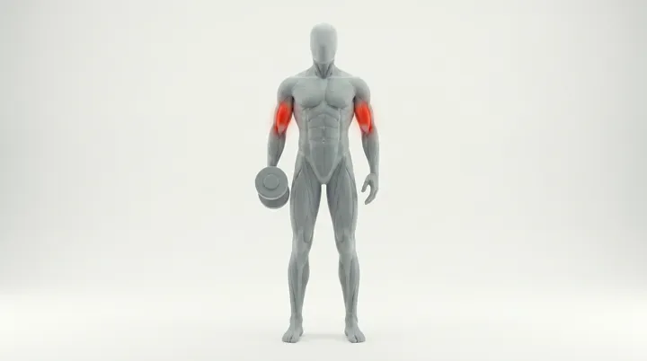 Dumbbell Standing Single Arm Hammer Curl — 3D demonstration