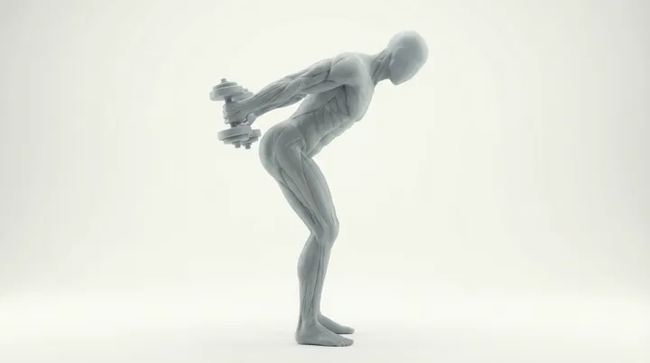 Dumbbell Tricep Kickback — 3D demonstration