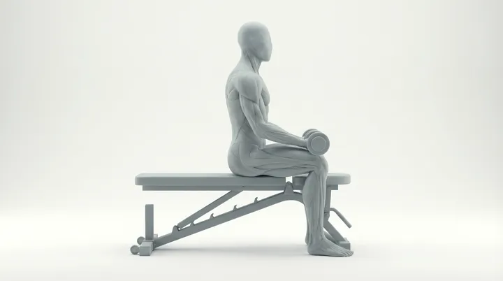 Dumbbell Wrist Curl — 3D demonstration