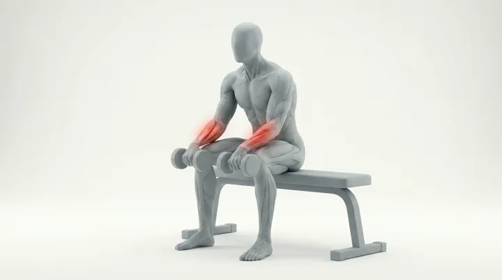 Dumbbell Wrist Extension — 3D demonstration