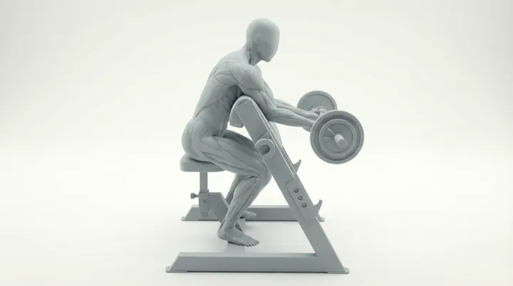 EZ Bar Preacher Curl — 3D demonstration