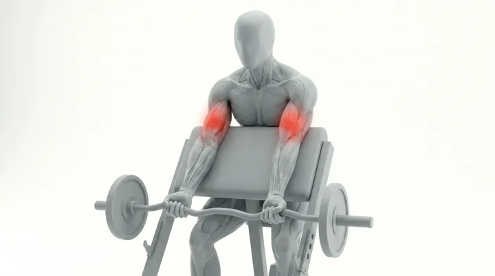 EZ Bar Reverse Preacher Curl — 3D demonstration