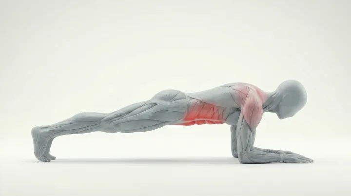 Front Plank on Elbows — 3D exercise demonstration