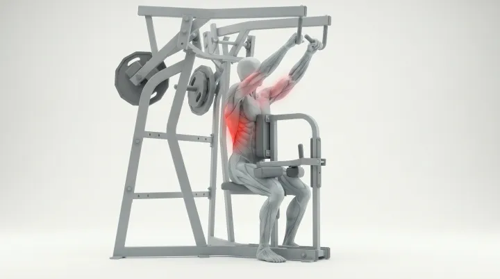 Hammer Strength High Row — 3D demonstration