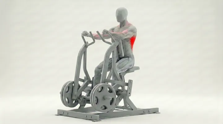Hammer Strength Iso-Lateral Row — 3D demonstration