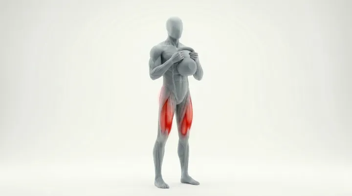 Kettlebell Goblet Squat — 3D demonstration