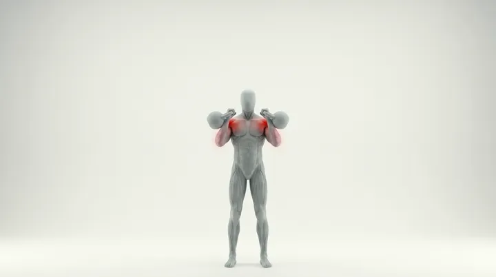 Kettlebell Push Press — 3D demonstration