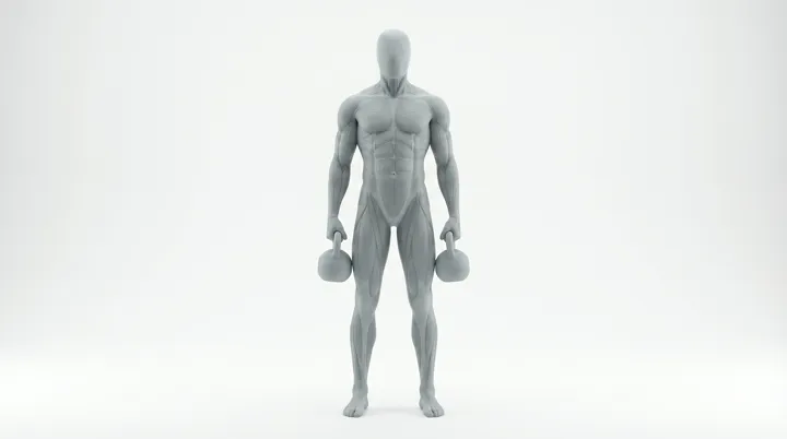 Kettlebell Shrug — 3D demonstration