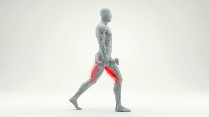 Kickstand Dumbbell Romanian Deadlift — 3D demonstration