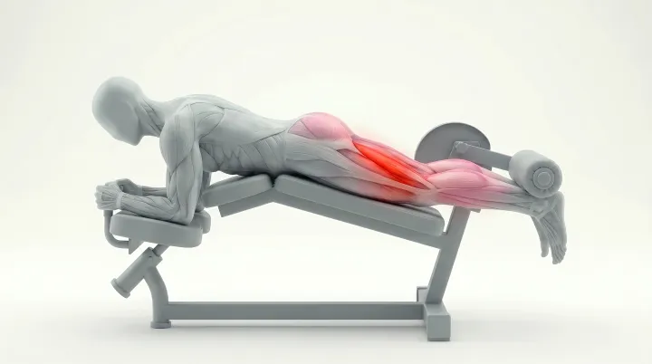 Lying Leg Curl — 3D demonstration