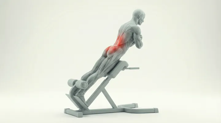 Machine 45 Degree Back Extension — 3D demonstration
