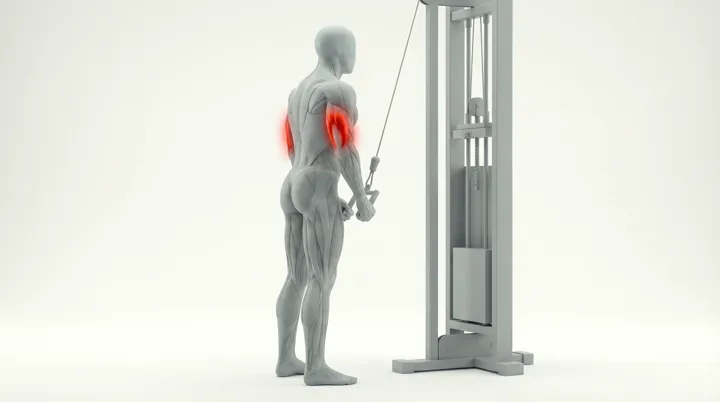 Machine Cable V Bar Push Downs — 3D demonstration