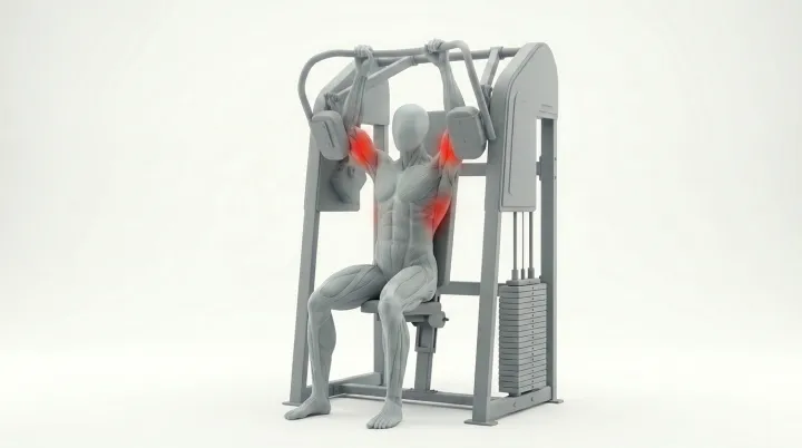 Machine Lat Pullover — 3D demonstration
