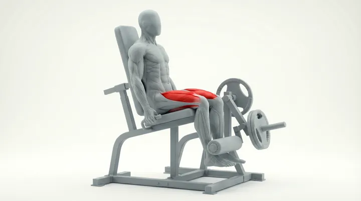 Machine Plate Loaded Leg Extension — 3D demonstration